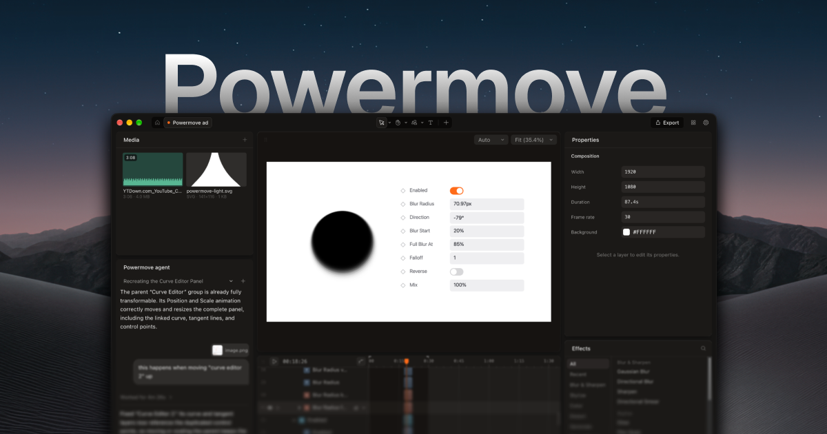 We built a video editor that rewrites itself around your work. Free and open source.